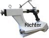 9 Uhr Pinole: Direktantrieb<br>5 Uhr Pinole: Verstellung über Winkelgetriebe, gebaut von H. Richter Vorrichtungsbau GmbH, Deutschland, thumbnail