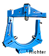 Lunetta con diametro di 500 mm dotata di accentratore per sollevamento ponte, costruito da H. Richter Vorrichtungsbau GmbH, Germania, thumbnail